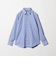 ブルーストライプ セミワイドカラーシャツ-イージーケア-＜A DAY IN THE LIFE＞