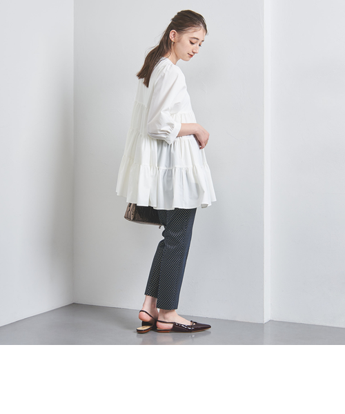 新品タグ付き✨ユナイテッドアローズ　ティアード　チュニック　ブラウス　白　6SL UNITED ARROWS（ユナイテッドアローズ）の「P ティアード