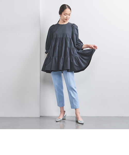 新品タグ付き✨ユナイテッドアローズ　ティアード　チュニック　ブラウス　白　6SL UNITED ARROWS LTD. OUTLET｜P ティアード チュニック ブラウス