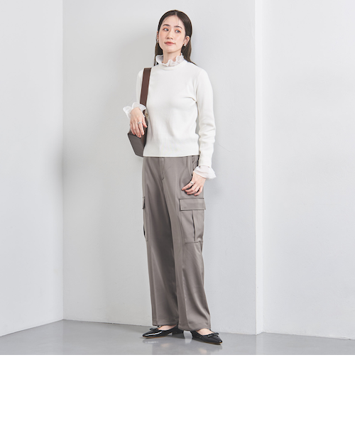 オーガンジー ラッフルフリル 4WAY ニット｜ユナイテッドアローズ