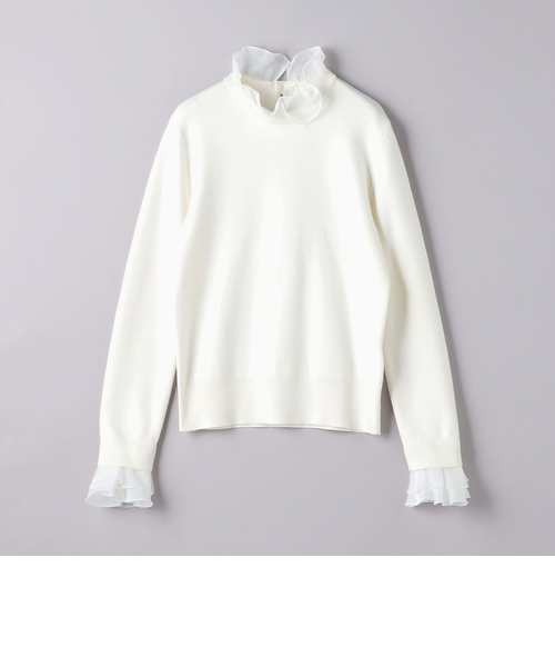 オーガンジー ラッフルフリル 4WAY ニット｜ユナイテッドアローズ