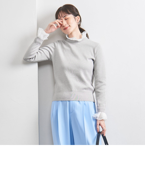 オーガンジー ラッフルフリル 4WAY ニット｜ユナイテッドアローズ