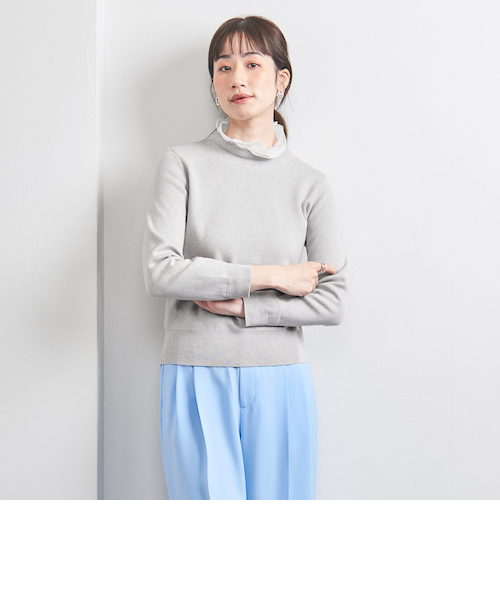 オーガンジー ラッフルフリル 4WAY ニット｜ユナイテッドアローズ