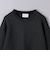 ラメ クルーネック スウェット ニット BLACK