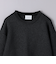 ラメ クルーネック スウェット ニット BLACK