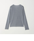 シャイニーリブ クルーネックTシャツ＜A DAY IN THE LIFE＞
