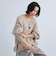 アルパカシャギー Vネックカーディガン