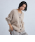 アルパカシャギー Vネックカーディガン