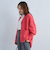 アルパカシャギー Vネックカーディガン