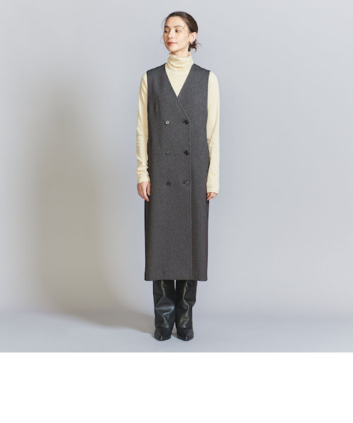 B&Y UNITED ARROWSヘリンボーン ジャンパースカート＆ジレ2WAY ヘリンボーン ジャンパースカート＆ジレ -2WAY-｜ユナイテッド