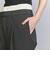 レイヤード タックワイドパンツ