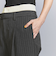 レイヤード タックワイドパンツ