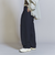 レイヤード タックワイドパンツ