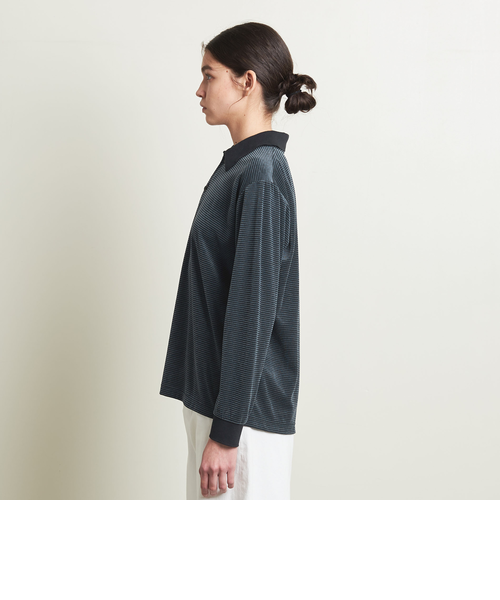 ATTISESSION＞ベロア ボーダー ポロシャツ｜ユナイテッドアローズ