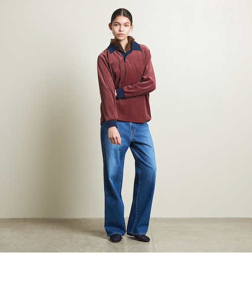 ATTISESSION＞ベロア ボーダー ポロシャツ｜ユナイテッドアローズ