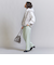 バックゴム ツイル タックワイドパンツ -ウォッシャブル-