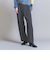 バックゴム ツイル タックワイドパンツ -ウォッシャブル-