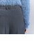 バックゴム ツイル タックワイドパンツ -ウォッシャブル-