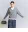 フォックスカシミヤブレンド  Vネックニットプルオーバー