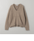 フォックスカシミヤブレンド  Vネックニットプルオーバー