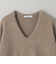 フォックスカシミヤブレンド  Vネックニットプルオーバー