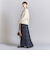 ウールカシミヤ アクアラグランクルーネックニット