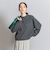 ウールカシミヤ アクアラグランクルーネックニット