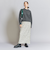 ウールカシミヤ アクアラグランクルーネックニット