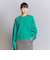 ウールカシミヤ アクアラグランクルーネックニット