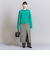 ウールカシミヤ アクアラグランクルーネックニット