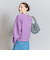 ウールカシミヤ アクアラグランクルーネックニット