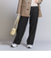 裏起毛バックゴム ストレートパンツ-ウォッシャブル-