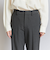 裏起毛バックゴム ストレートパンツ-ウォッシャブル-