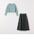 ＜SHIORI IRIE × green label relaxing＞リボンプルオーバー × ジャカードスカート