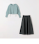 ＜SHIORI IRIE × green label relaxing＞リボンプルオーバー × ジャカードスカート