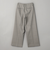 チェック タック ストレートパンツ