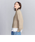 ビジュー×フェザーヤーン クルーネックニット