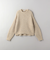 ビジュー×フェザーヤーン クルーネックニット