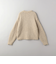 ビジュー×フェザーヤーン クルーネックニット