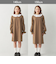 チェック シロエリ ワンピース / キッズ 140cm-160cm