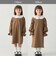 チェック シロエリ ワンピース / キッズ 100cm-130cm