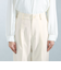 ［size SHORT/TALLあり］キチントボトムス カバー ワイド パンツ オフホワイト