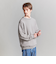 パール ステッチ フォルム クルーネック ニット