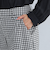 ［size SHORTあり］キチントボトムス ALLFIT ギンガムチェック テーパード パンツ