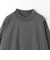 LONG FIBER COTTON クリア モックネック カットソー