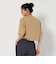 コットンポリエステル クロップド Tシャツ