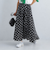 ［size SHORTあり］シアー ドット 無地 フレア スカート