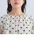 ドット バルーンスリーブ ブラウス
