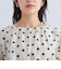 ドット バルーンスリーブ ブラウス