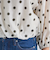 ドット バルーンスリーブ ブラウス